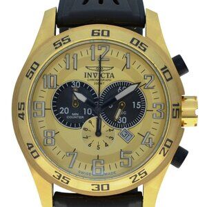 Men's 50mm Invicta Specialty Sea Spider Gold/ Black Swiss SS Watch! Ref: 4599!
